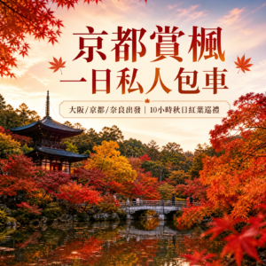 京都賞楓一日包車之旅(大阪/京都/奈良出發)