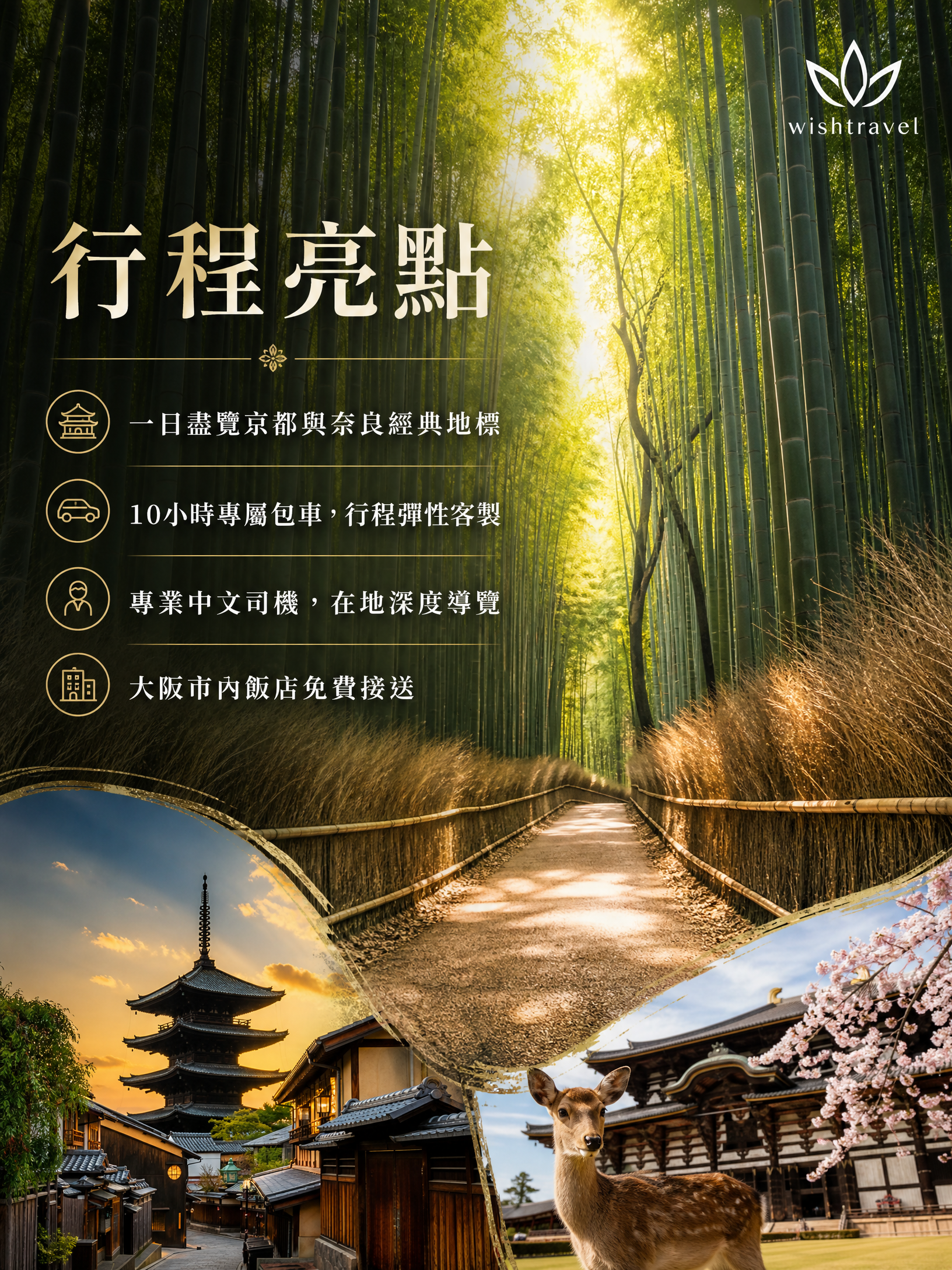 大阪出發京都奈良一日私人包車之旅(行程可客製化):圖片 3