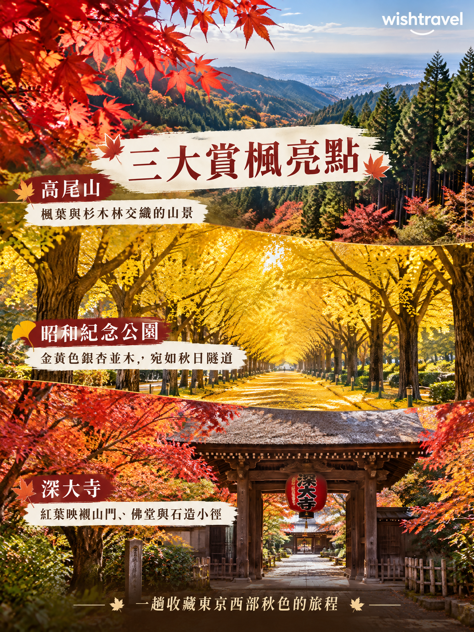 東京出發 高尾山&昭和紀念公園私人一日遊(秋季賞楓):圖片 3